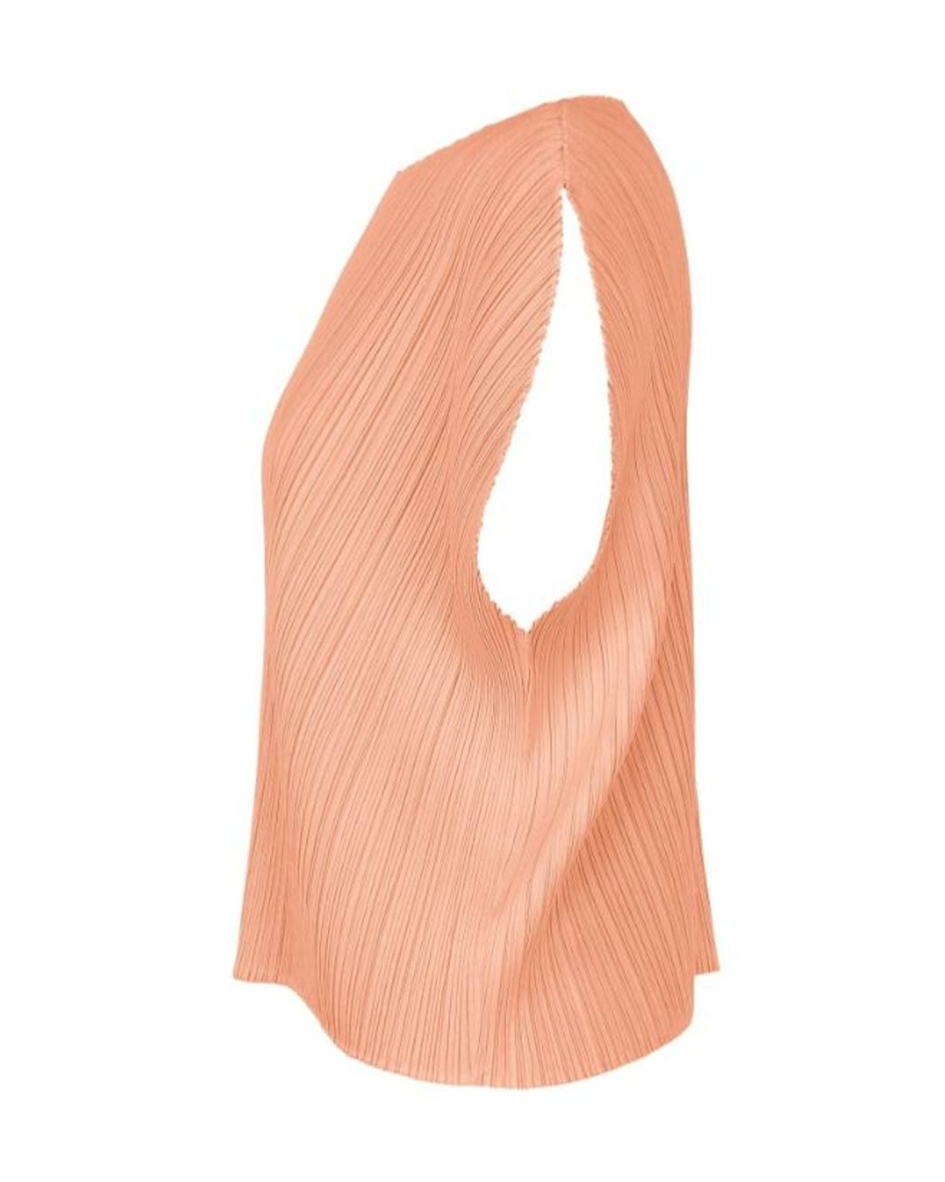 Pleats Please Issey Miyake White Pleated Top
