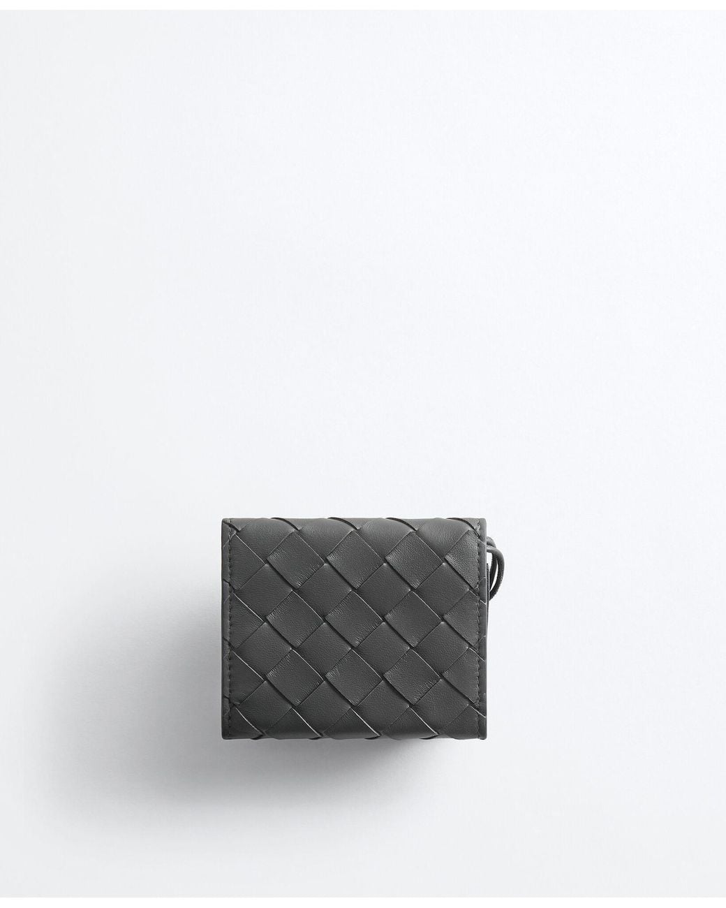 Bottega Veneta Black Andiamo Tri-Fold Wallet