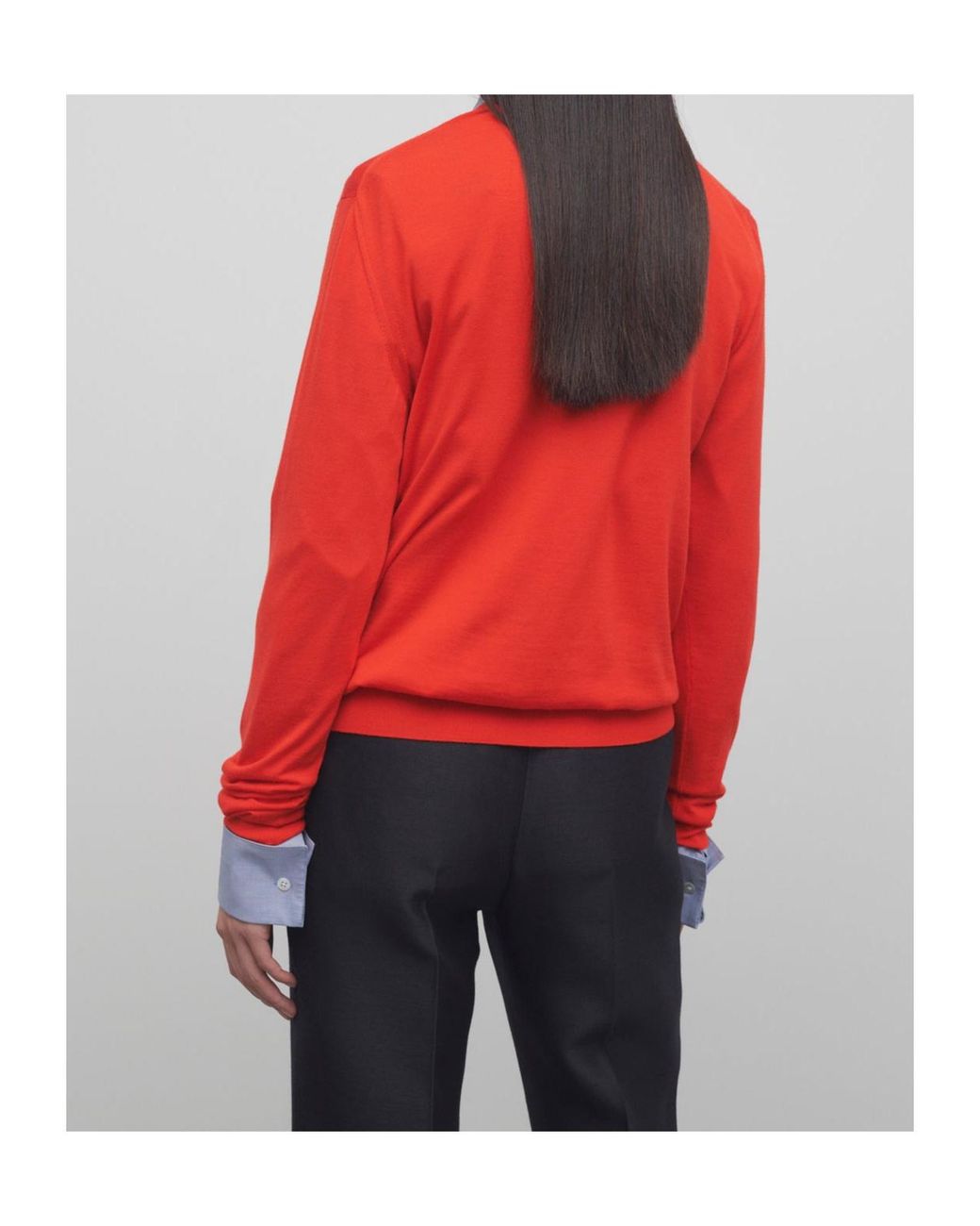 The Row Red Haius V-Neck Knitted Jumper