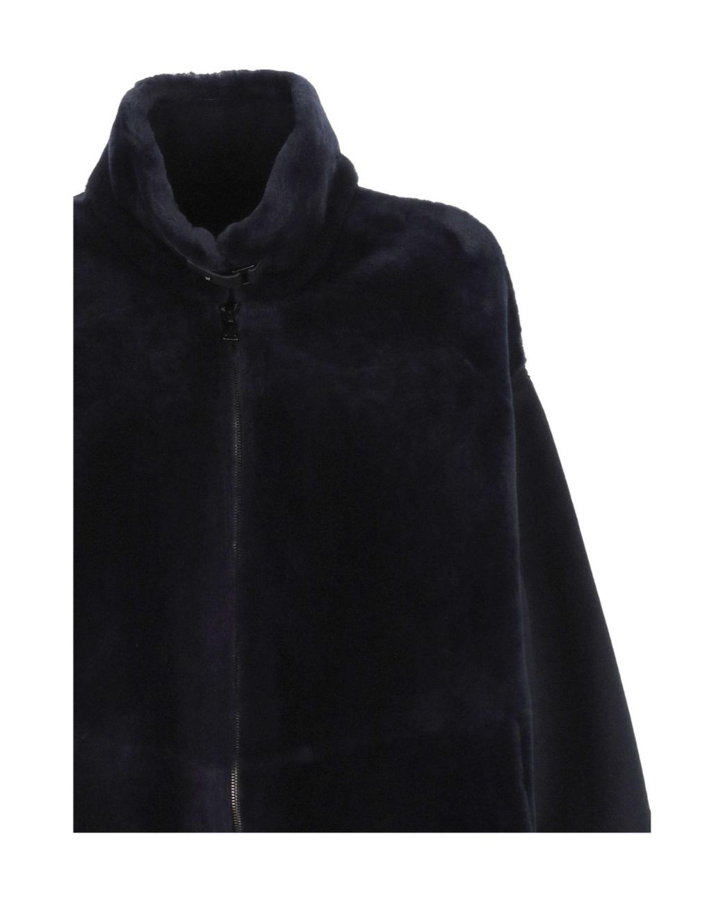 Lorena Antoniazzi Black High-Collar Jacket