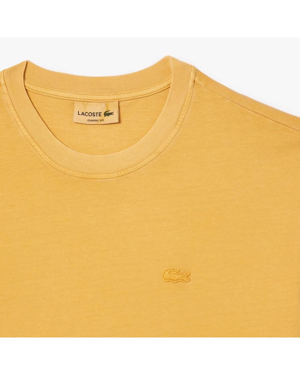 Lacoste Yellow Vibrant Brightcolored Top for men