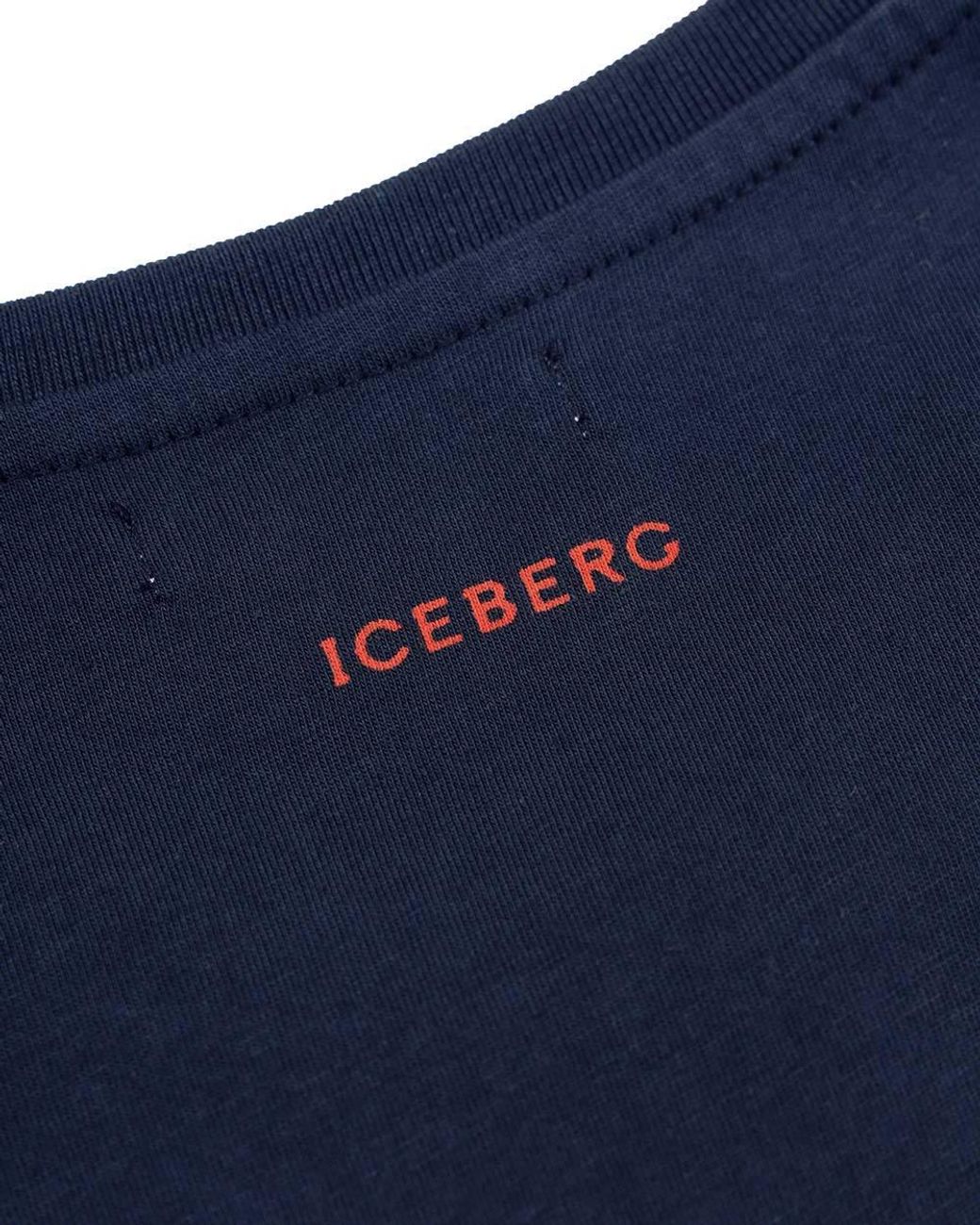 Iceberg Blue Printed T-Shirt for men
