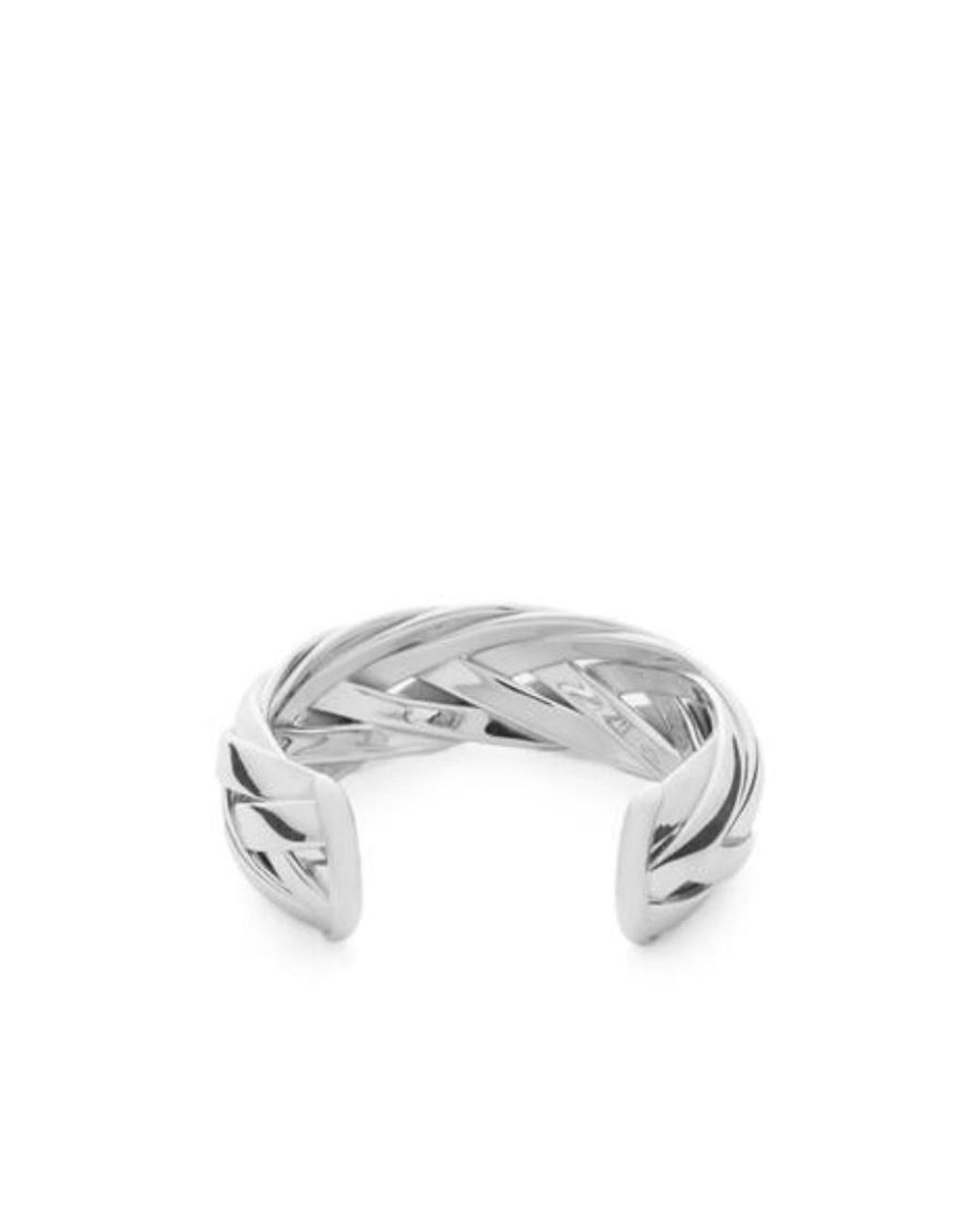 Loewe White Large Braided Cuff