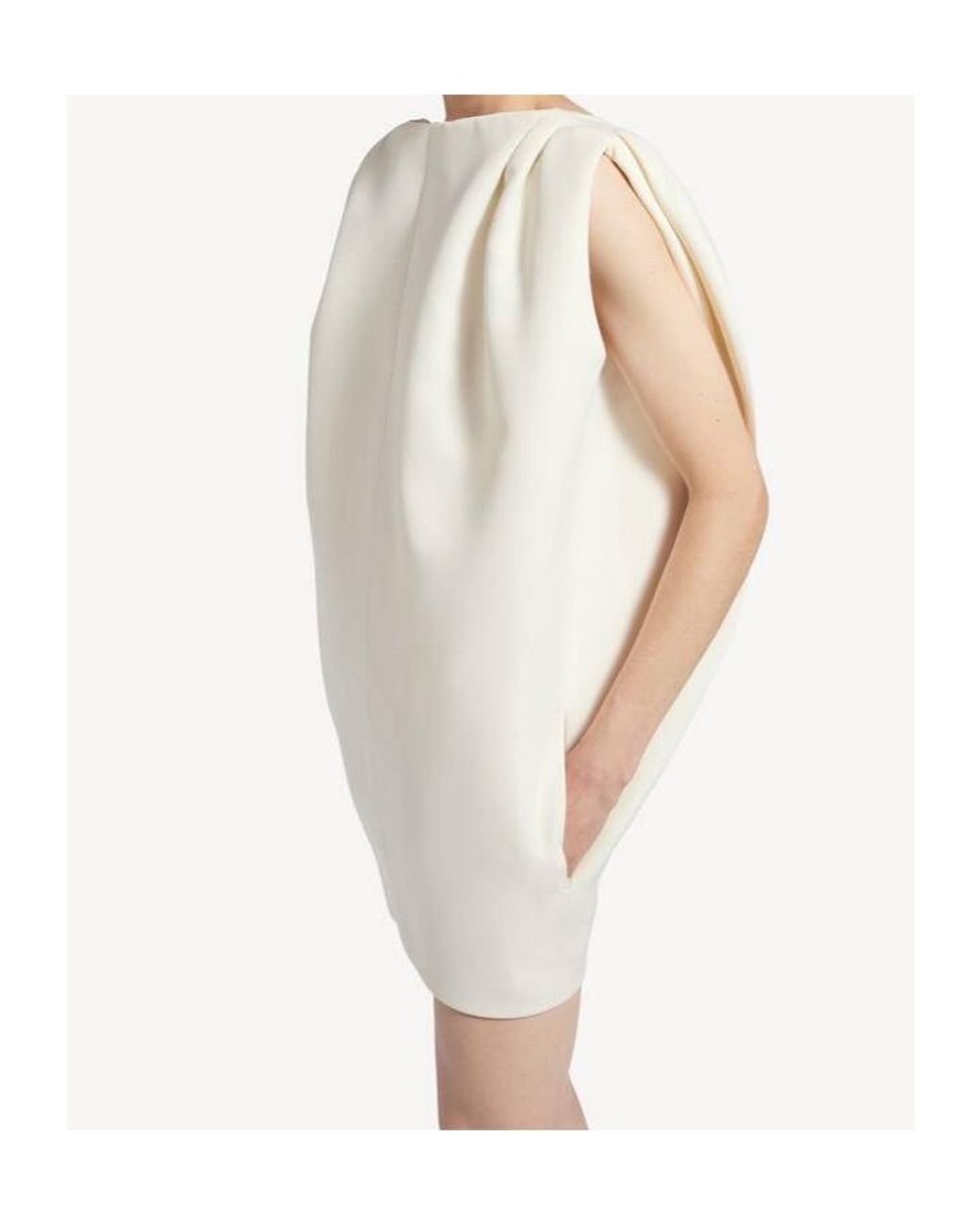 Balenciaga White Short Sack Dress