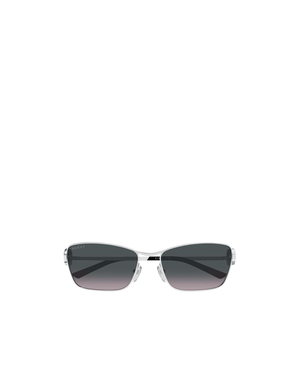 Gucci White Eyewear Rectangular Frame Sunglasses