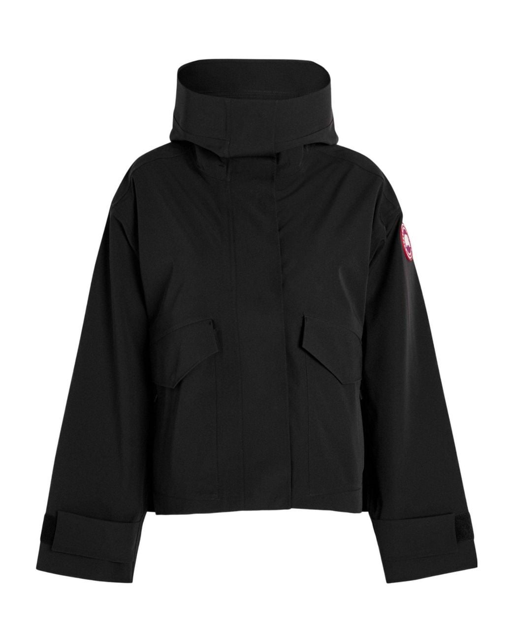 Canada Goose Black Minimal Short Hooded Jacket