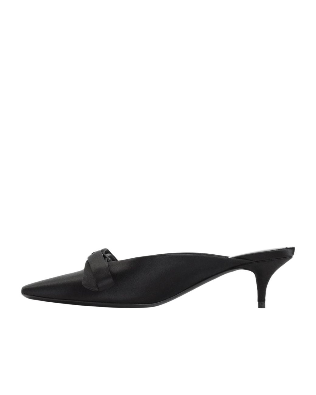 Balenciaga Black Nano Bow Mules