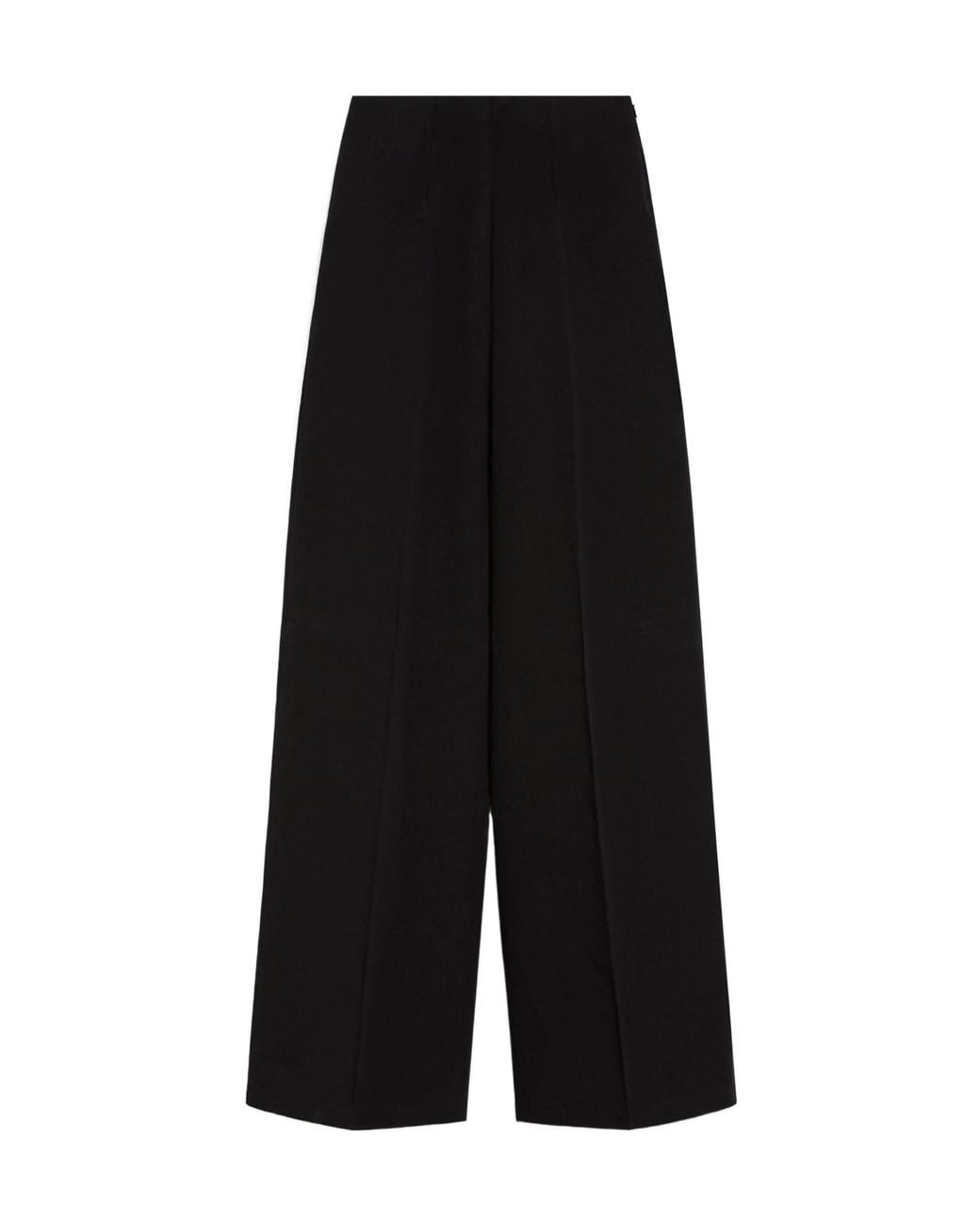 Sportmax Black High Waist Straight Leg Trousers