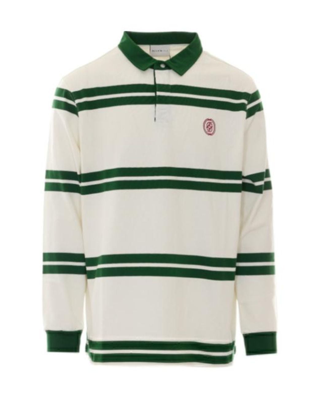 Drole de Monsieur Green Drôle De Monsieur D Mirror Striped Polo Shirt for men