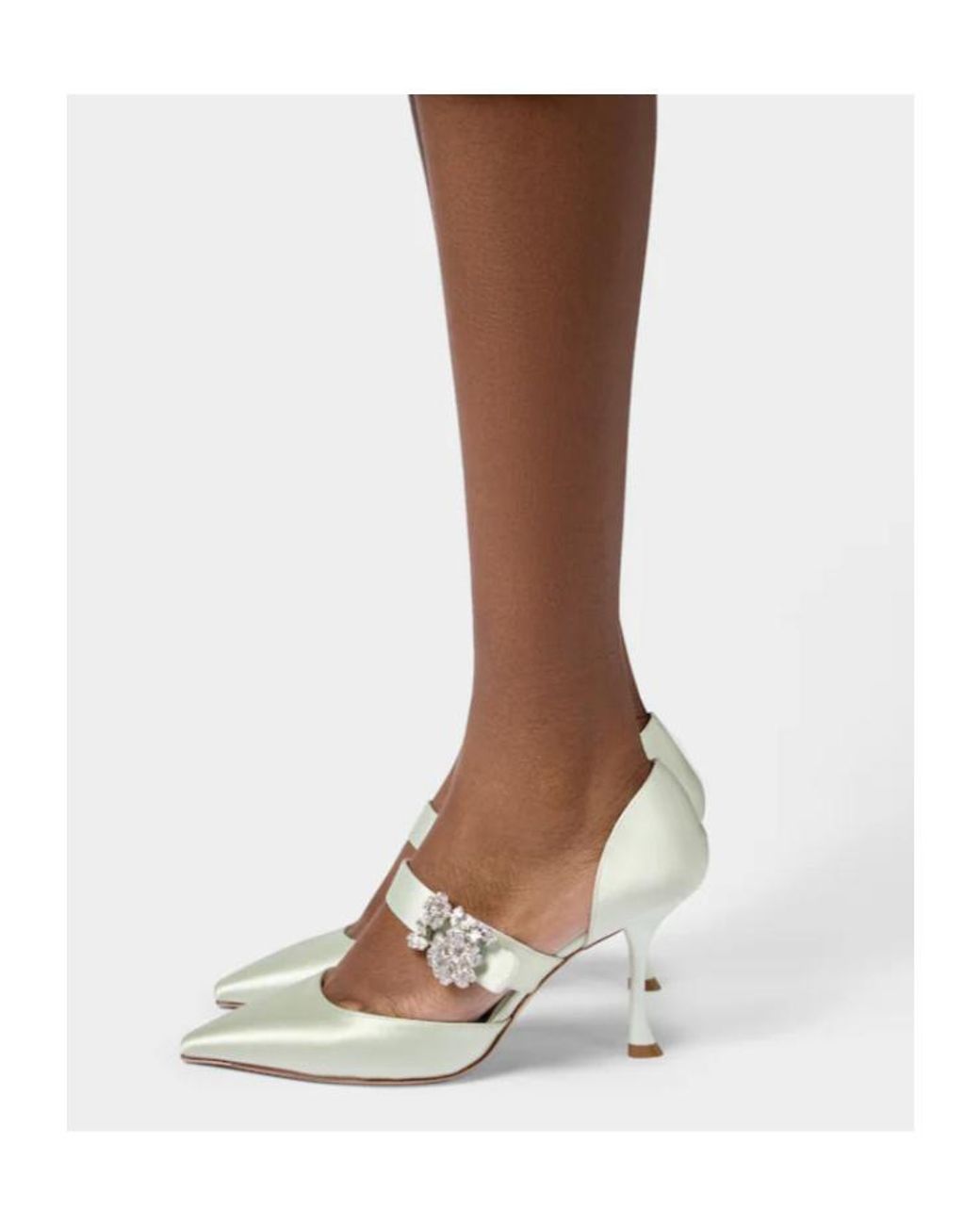 Roger Vivier White Mary Jane Pumps