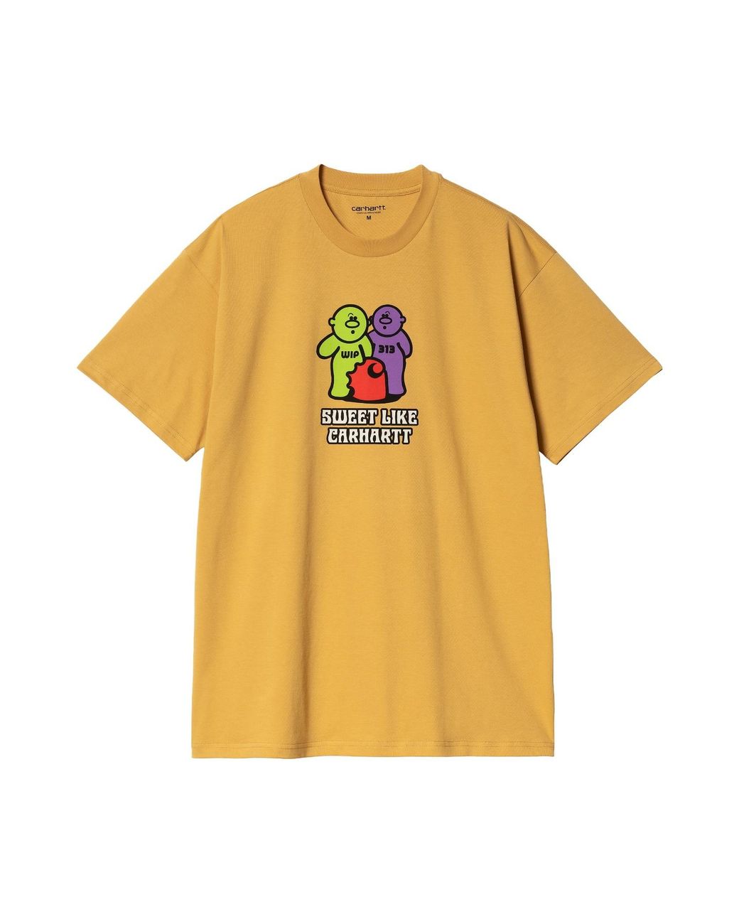 Carhartt Yellow Gummy-Print Cotton T-Shirt for men