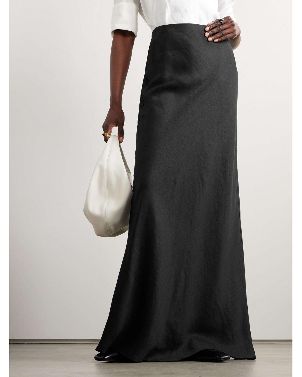 Theory Black High Waist Skirt
