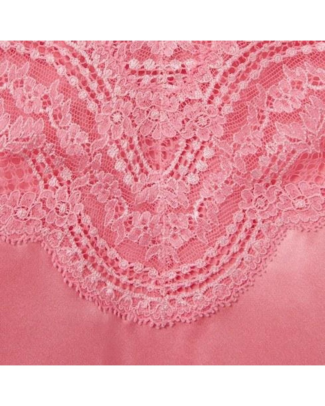 Gucci Pink Lace Detailed Satin Dress