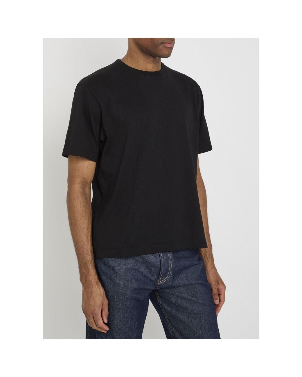 Canada Goose Black Simple Cotton T-Shirt for men