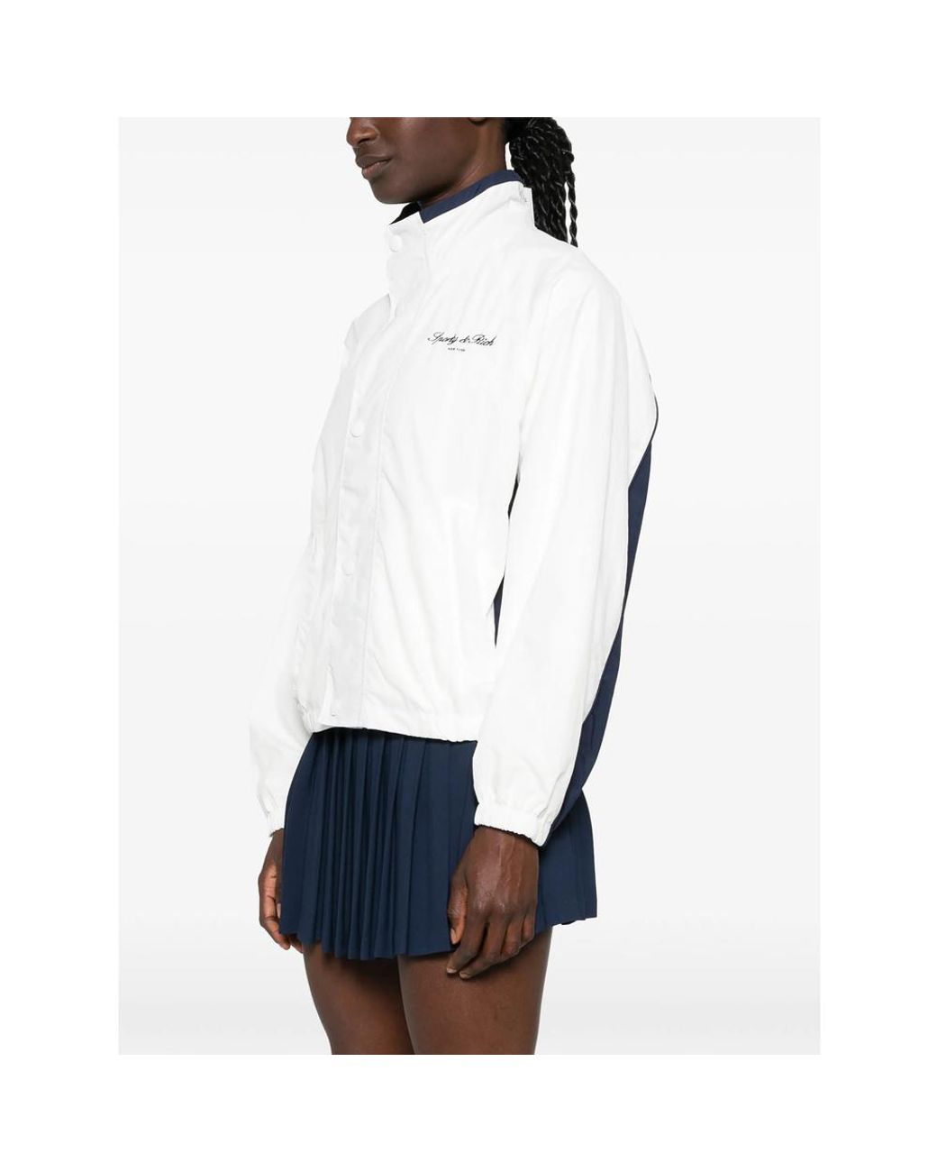 Sporty & Rich White Long-Sleeve Casual Jacket