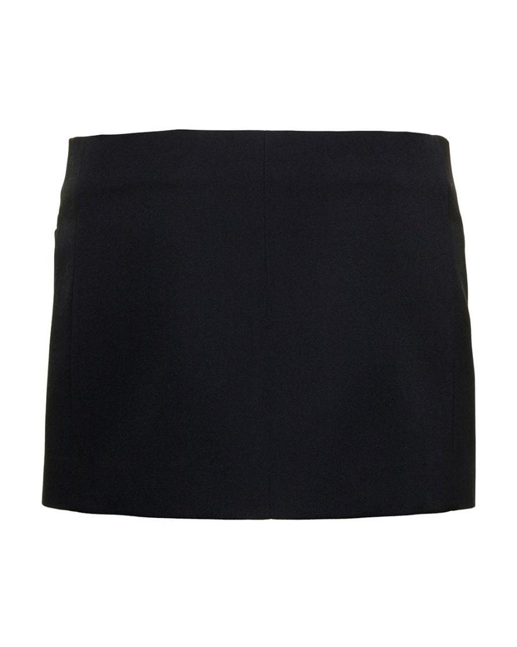 Valentino Black Minifalda Mid-Rise Mini Skirt