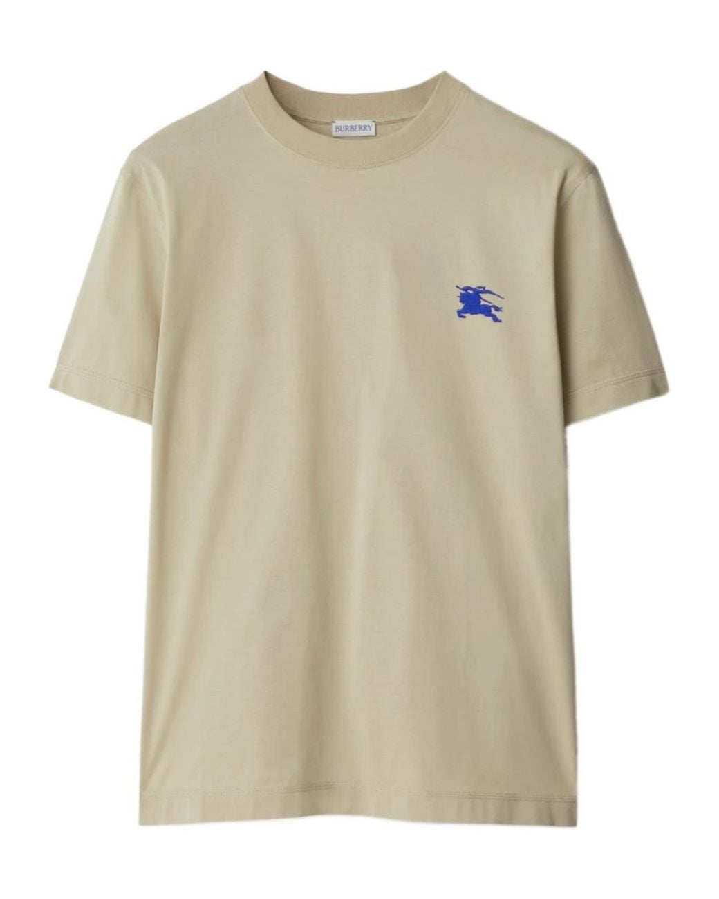 Burberry Natural Ekd-Embroidered Crewneck T-Shirt for men