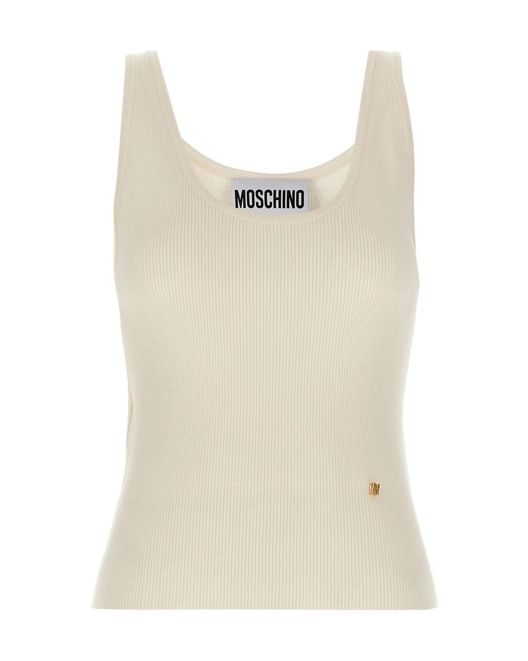 Moschino Natural Sleeveless Vest