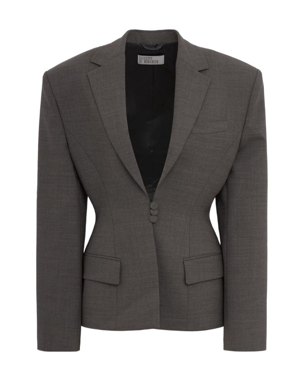 GIUSEPPE DI MORABITO Black Blazer With Front Closure