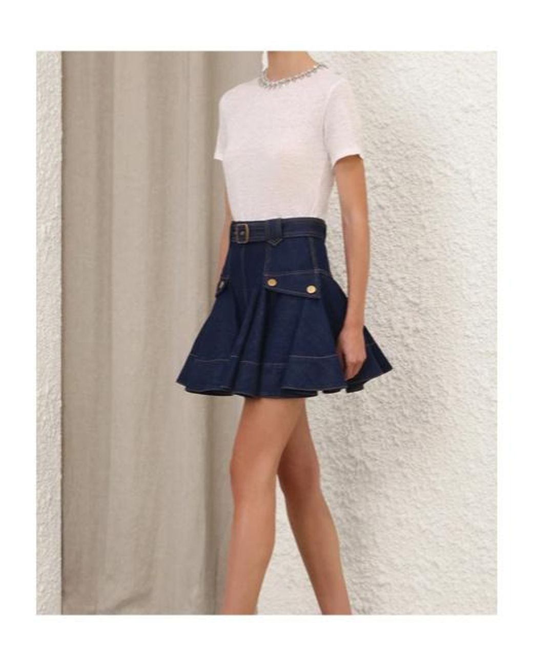Zimmermann White Embellished Crew-Neck T-Shirt