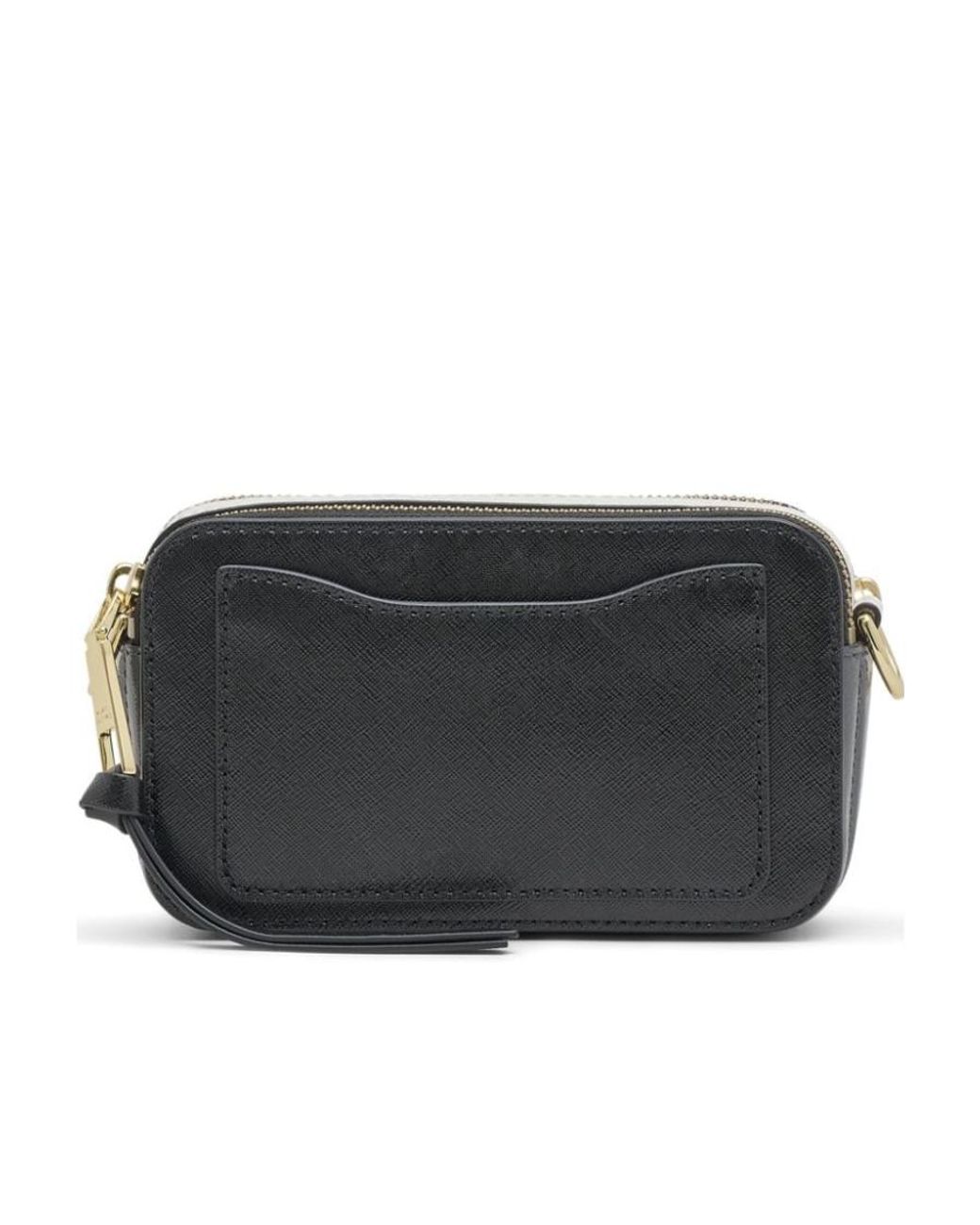 Marc Jacobs Black The Snapshot Logo Plaque Crossbody Bag