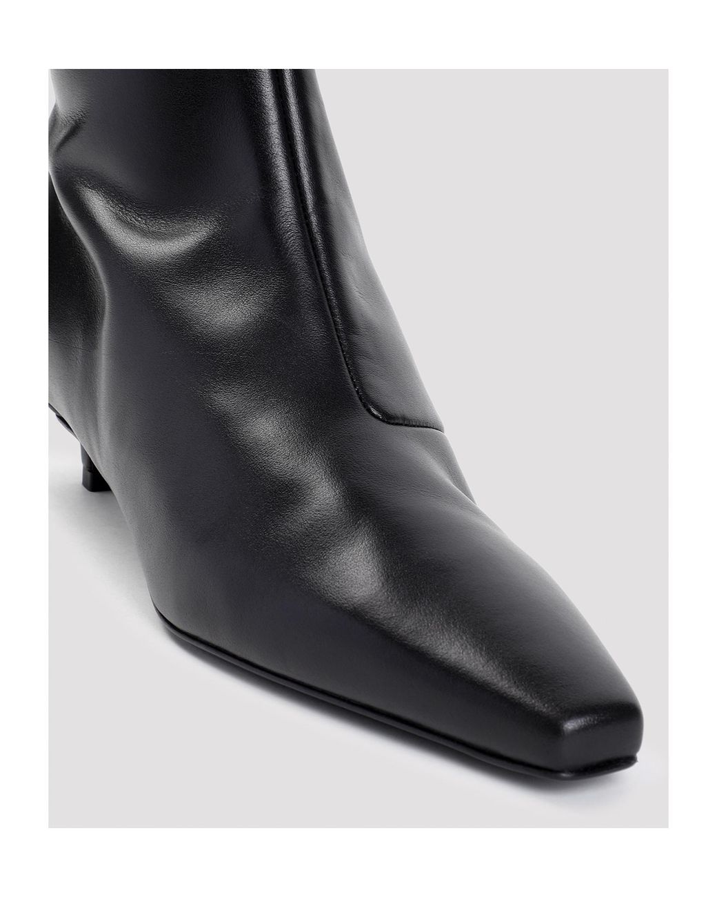 Totême  Black Totême The Slim Knee-High Pointed-Toe Boots