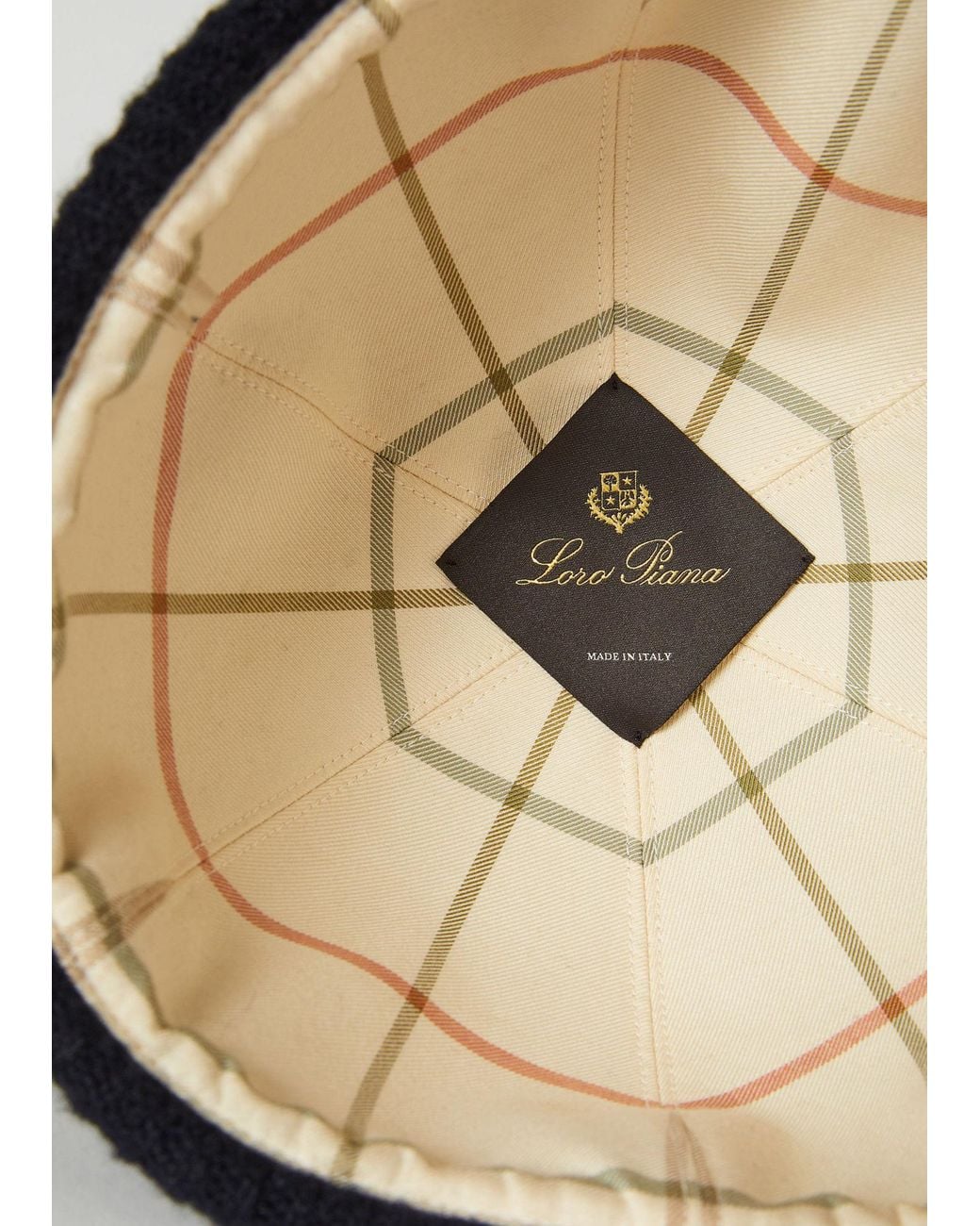 Loro Piana Blue Logo Patch Knitted Beanie for men