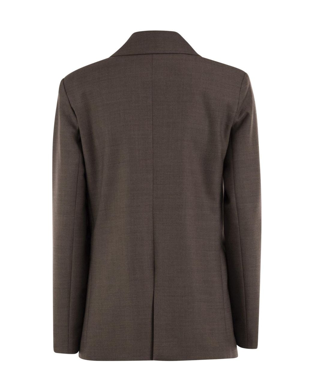 Antonelli Brown Fringed-Trim Blazer
