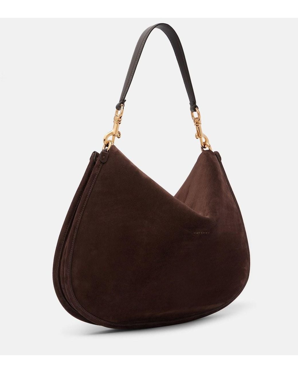 Etro Brown Pony Small Suede Tote Bag