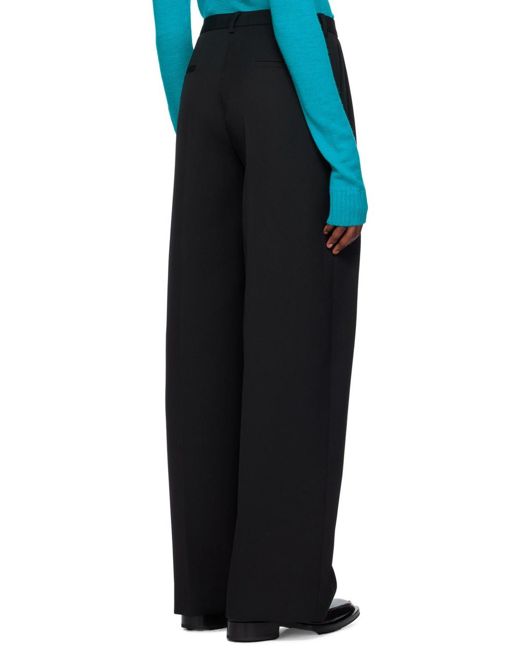 Jil Sander Black Jill Sander High-Waisted Belted Trousers