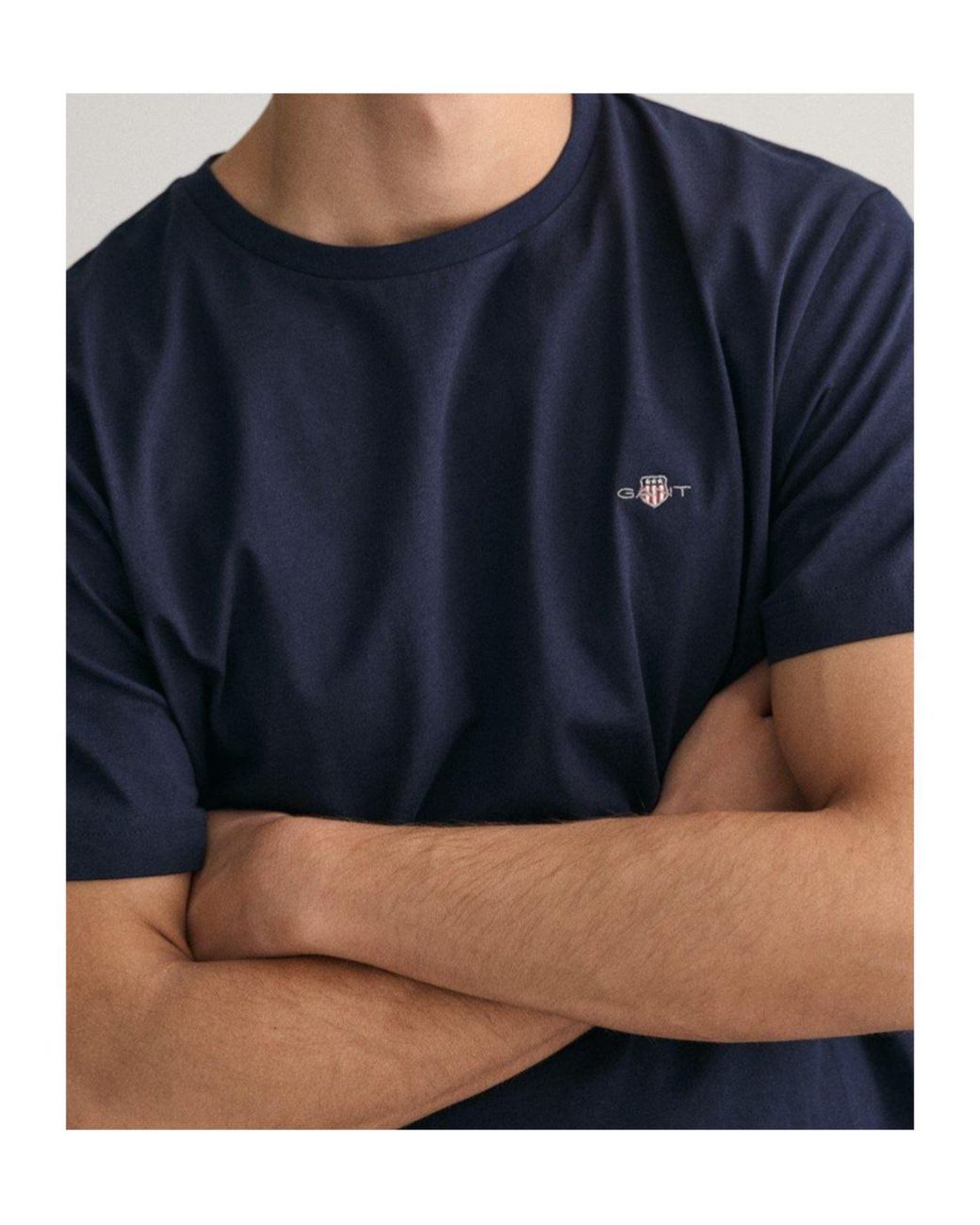 Gant Blue Logo Short Sleeve T-Shirt for men