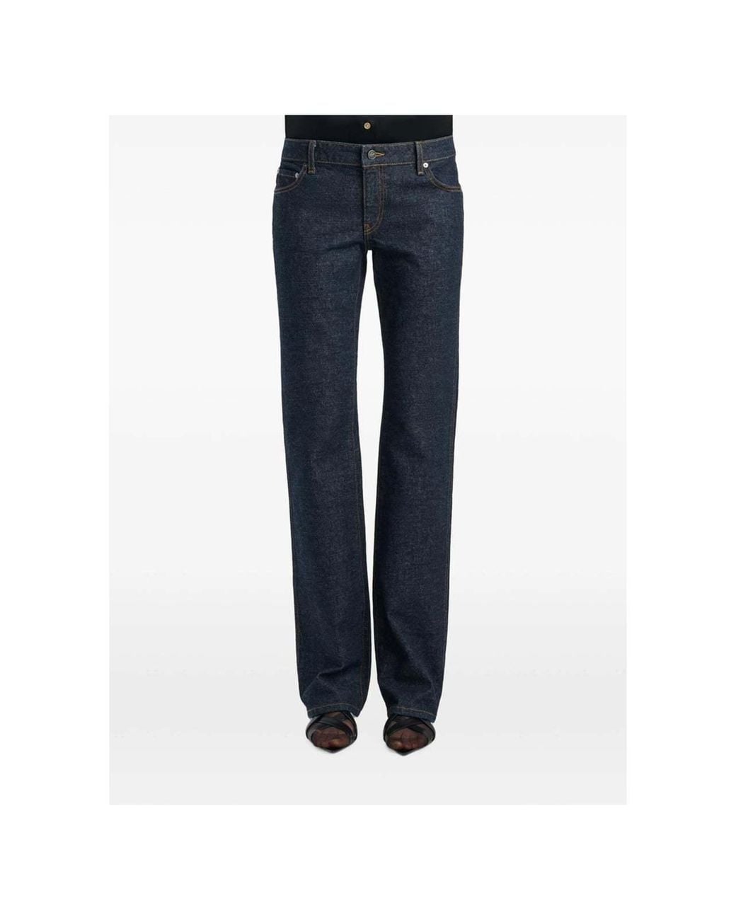 Khaite Blue Straight-Leg Jeans