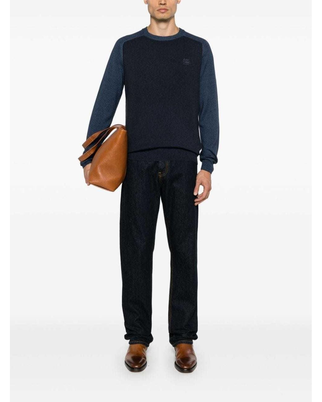 Etro Blue Crewneck for men
