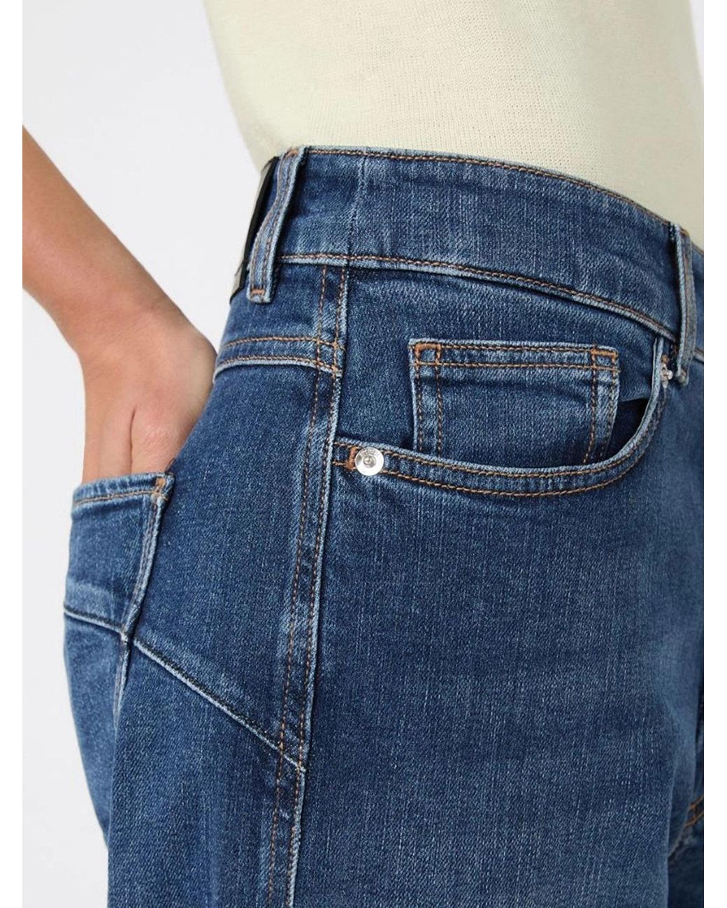 Sportmax Blue Belt-Loop Jeans