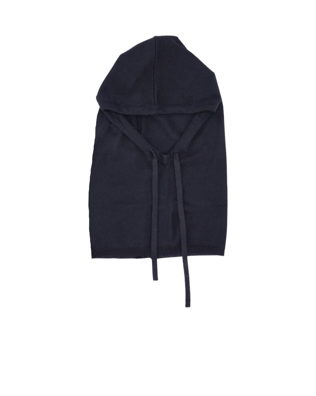 P.A.R.O.S.H. Black Drawstring-Hood Scarf