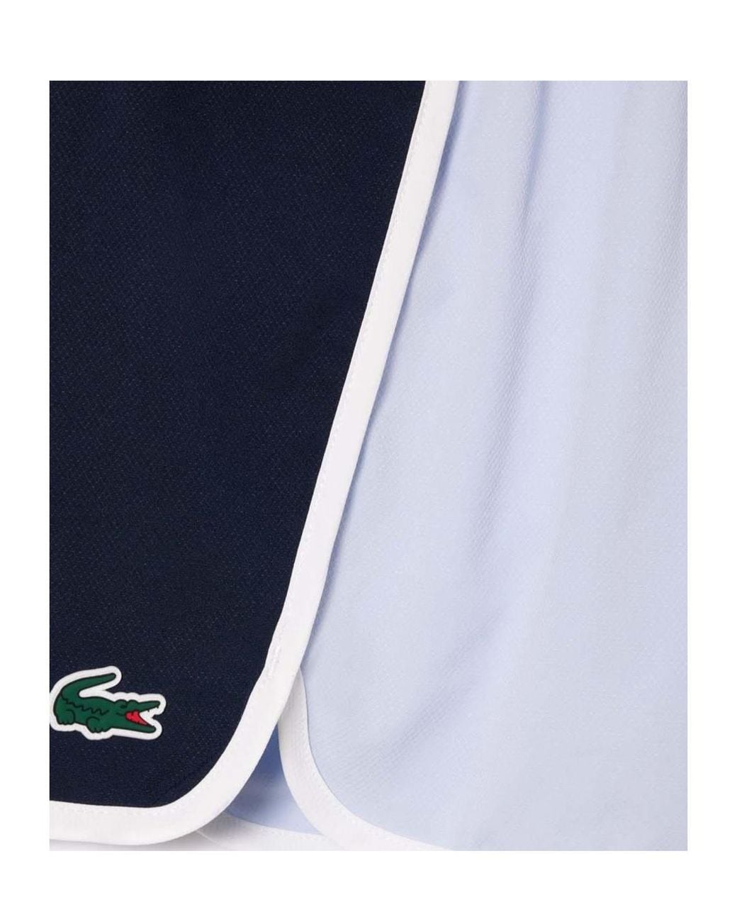 Lacoste Blue Stretch Diamond Taffeta Sport Shorts