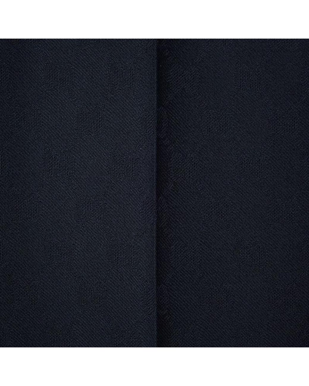 Gucci Blue Gg Wool Pant