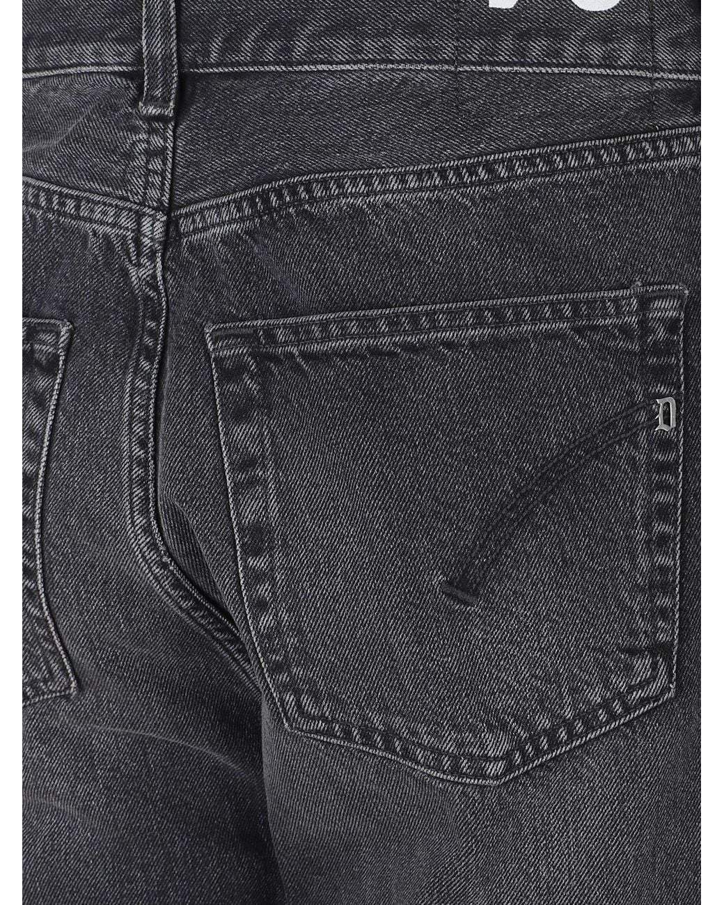 Dondup Gray Ervin Five-Pocket Jeans for men