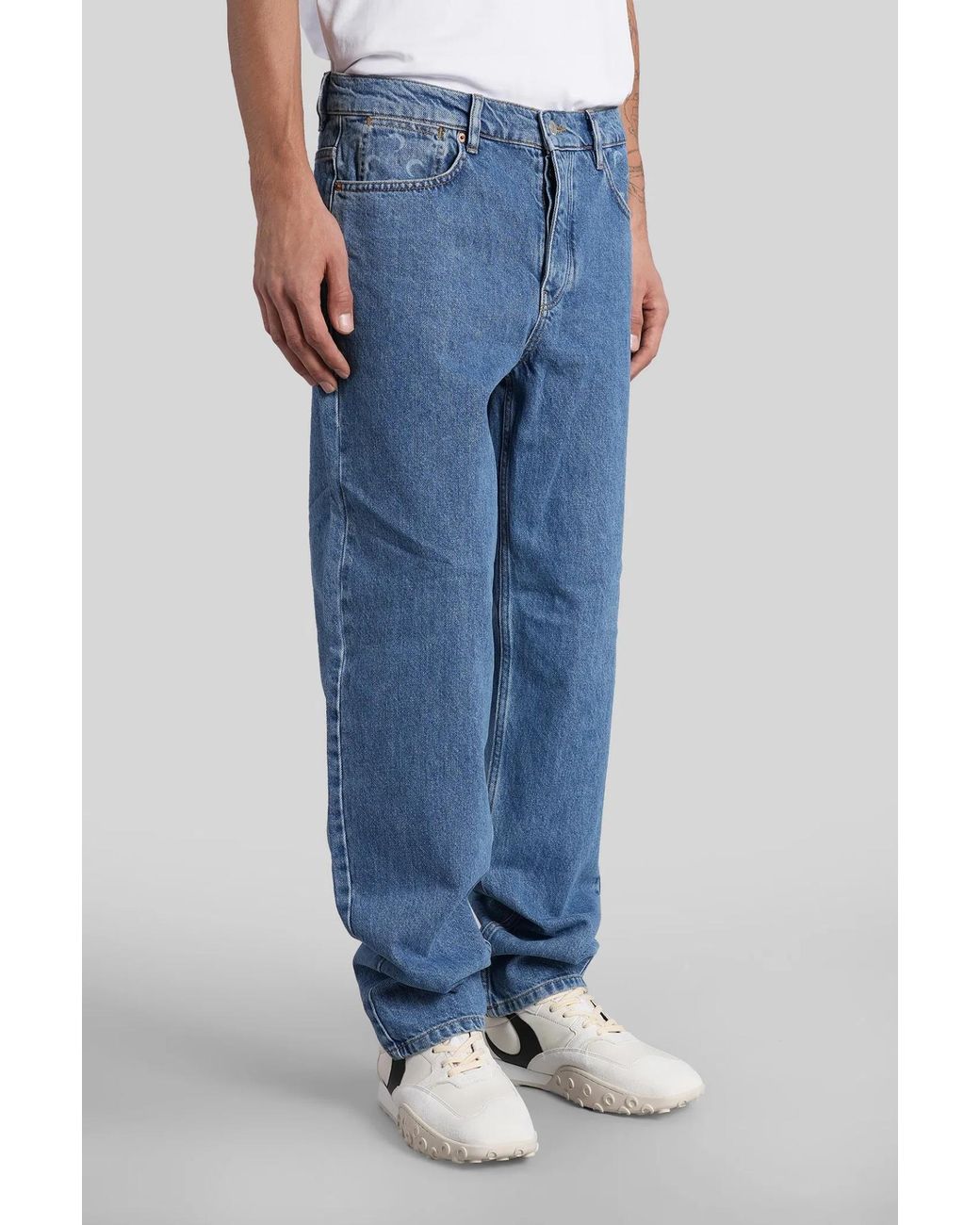 MARINE SERRE Blue Jeans for men