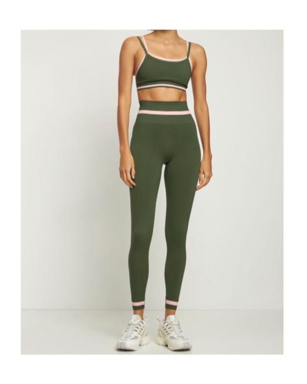 The Upside Green Seamless Mid-Length Tight Pants