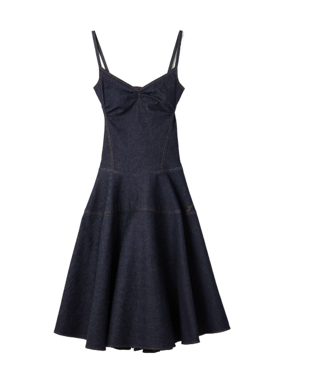 Jacquemus Blue De Nimes Pina Denim Dress