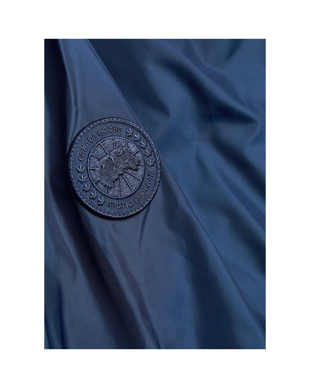Canada Goose Blue Hooded Windbreaker for men