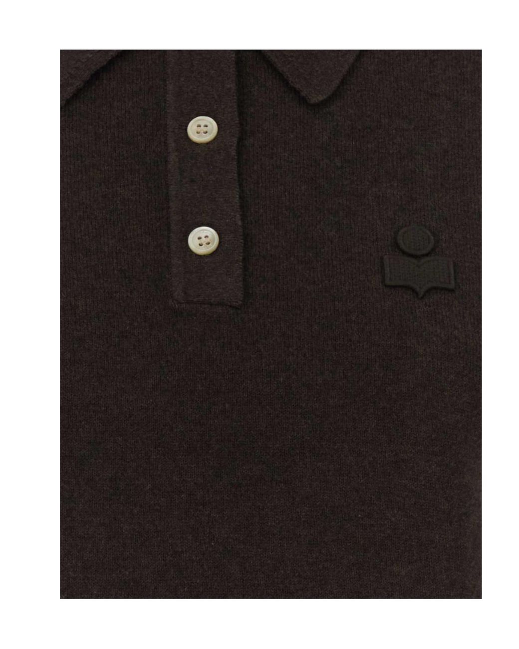 Isabel Marant Black Isabel Marant Étoile Althea Polo Top