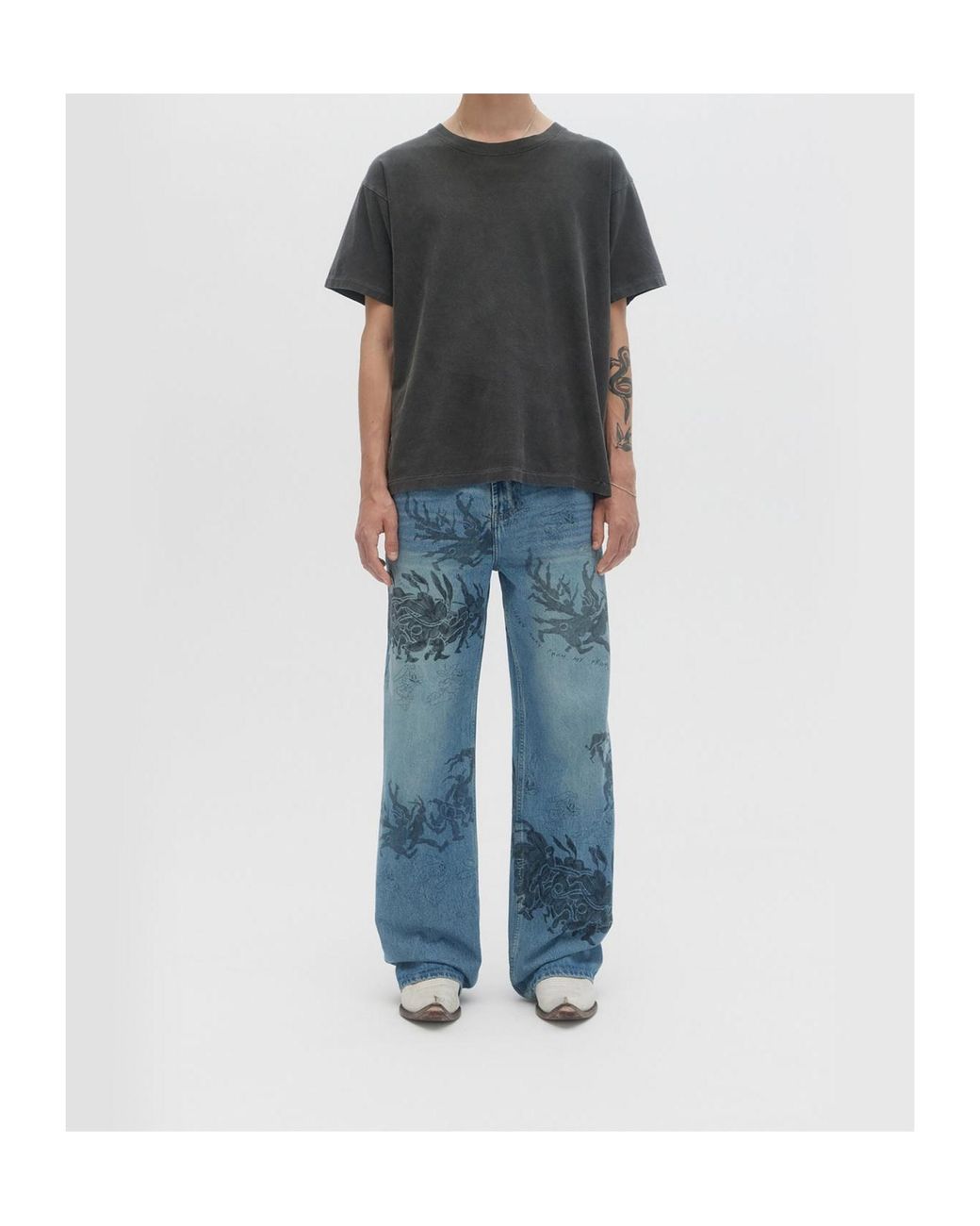 DOMREBEL Blue Hops Jeans for men