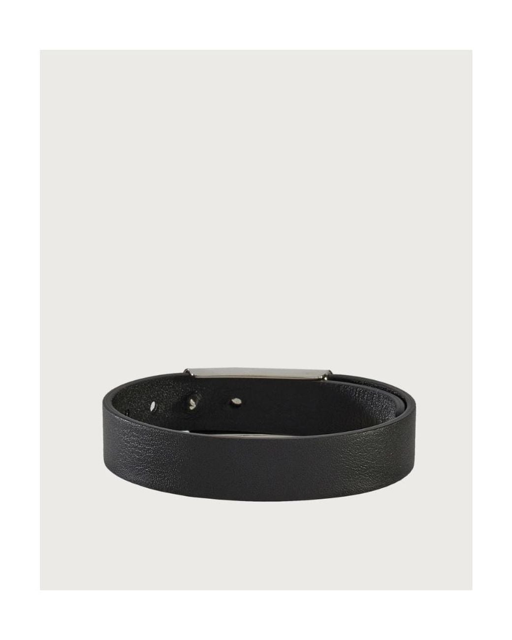 Ferragamo Multicolor Engraved-Logo Leather Bracelet for men