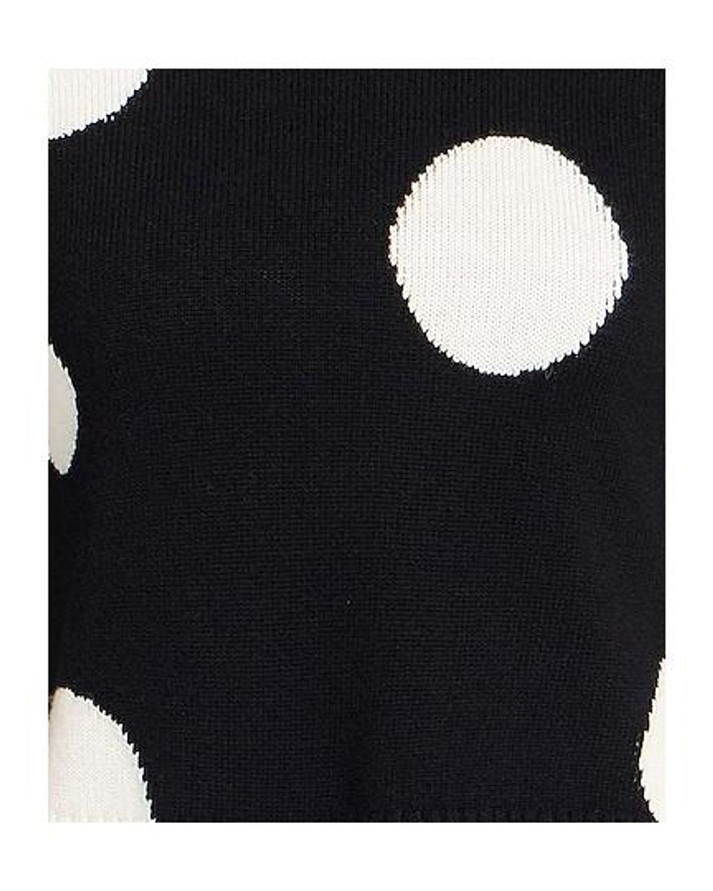 MAX&Co. Black Polka Dot Knit Sweater