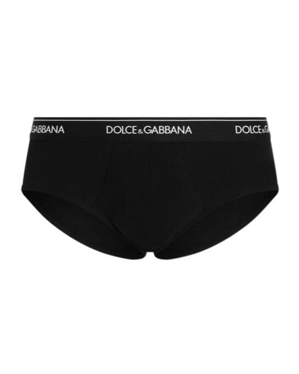 Dolce & Gabbana White Logo Waistband Set Of Three Briefs for men