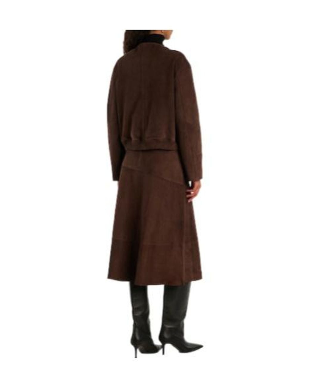 Yves Salomon Brown Suede Jacket