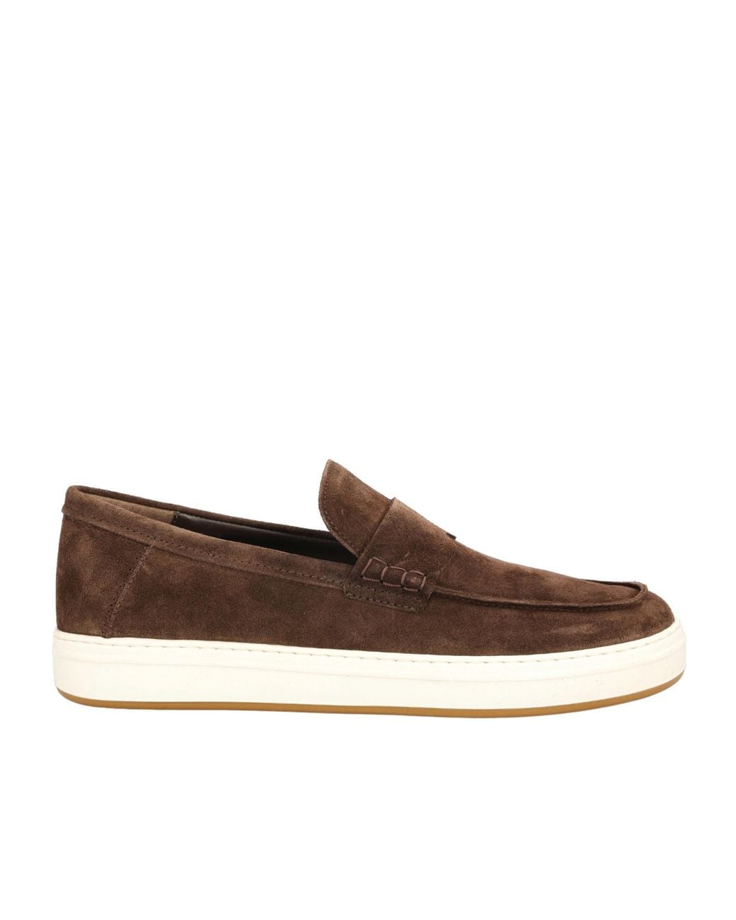 Hogan Brown H-Tv Slip-On Loafers for men