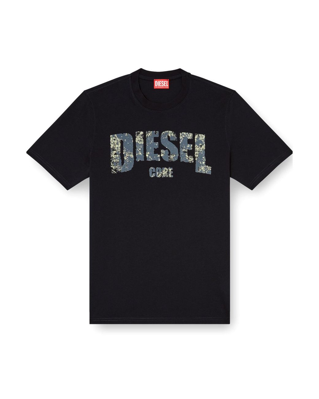 DIESEL Black T-Adjust-R25 Crewneck T-Shirt for men